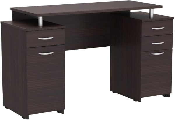 43" Espresso Computer Desk With Four Drawers - Image 2