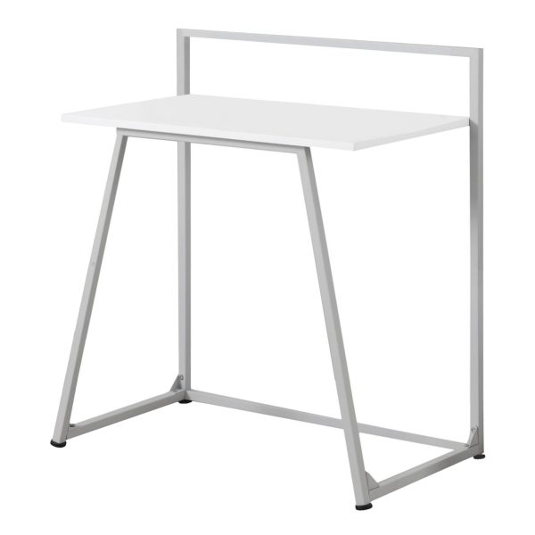 18" White and Gray Computer Desk - Image 3