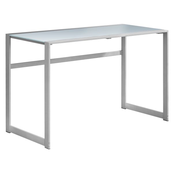 22" Silver Glass Computer Desk - Image 2