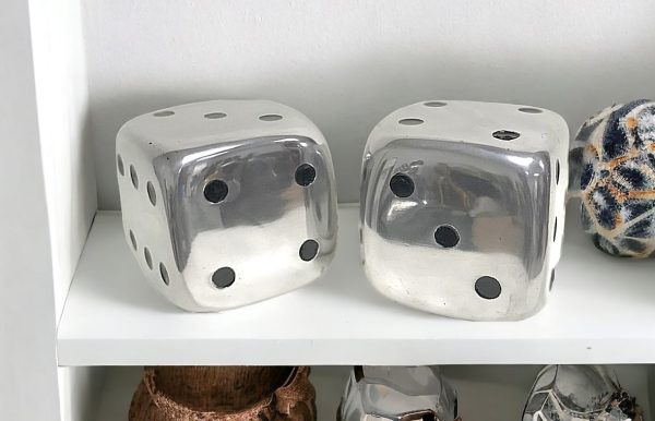 6" Silver Buffed Aluminum Tabletop Sculpture - Image 2