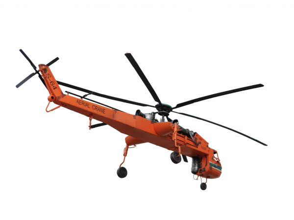 Aerial Crane Lifting Helicopter LED Sculpture - Image 3