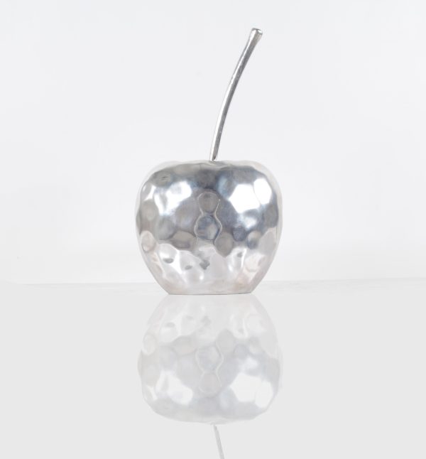 Delicious Hammered Finish Apple Statue - Image 3