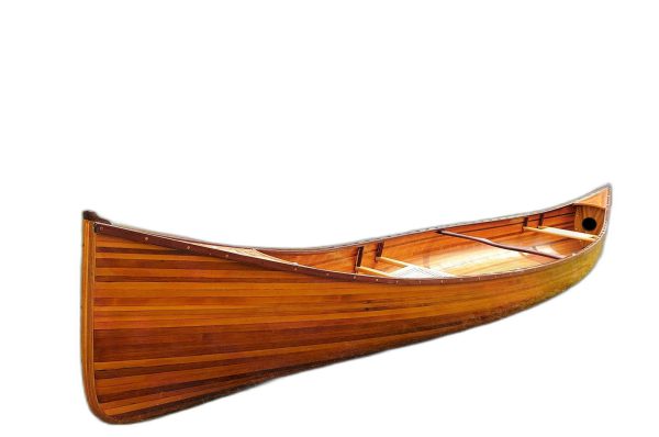 35.5" X 216" X 27" Wooden Canoe - Image 2