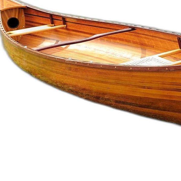 35.5" X 216" X 27" Wooden Canoe - Image 3