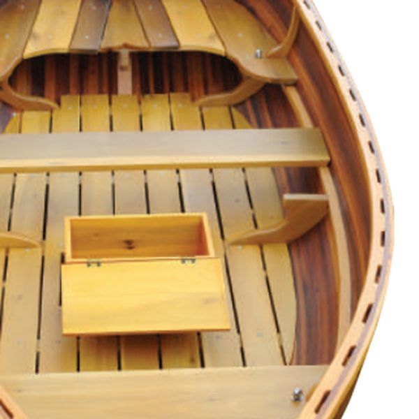 51" X 118.5" X 27.75" Matte Finishlittle Bear Wooden Dinghy - Image 3