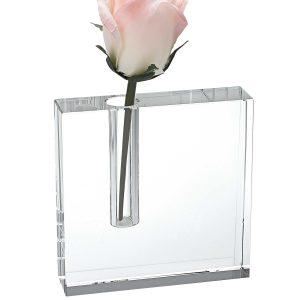 6 Hand Crafted Crystal Bud Vase