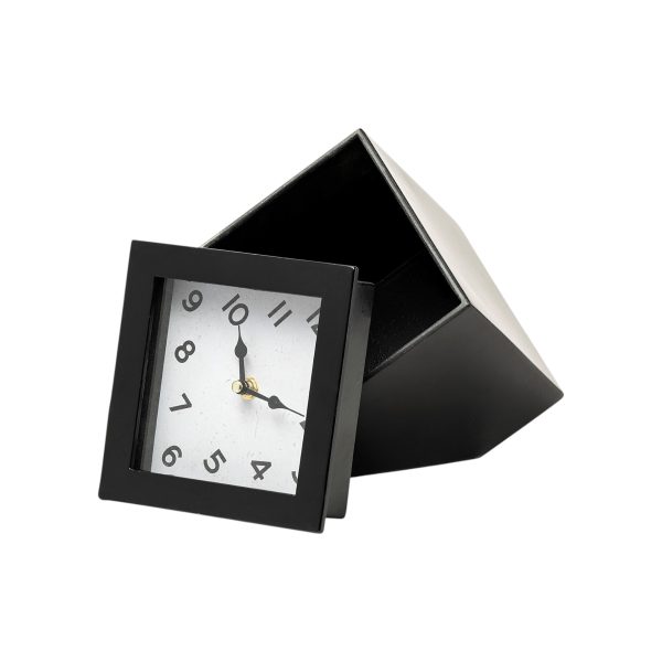 8" Black Ceramic Table Clock - Image 3