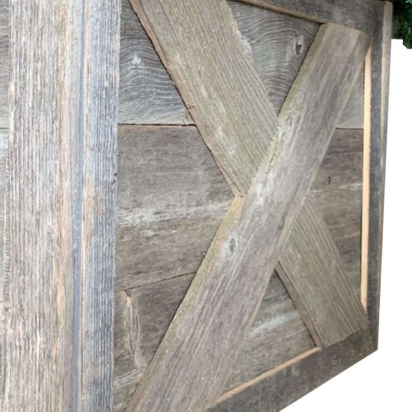 19" Natural Weathered Gray Christmas Tree Collar - Image 3