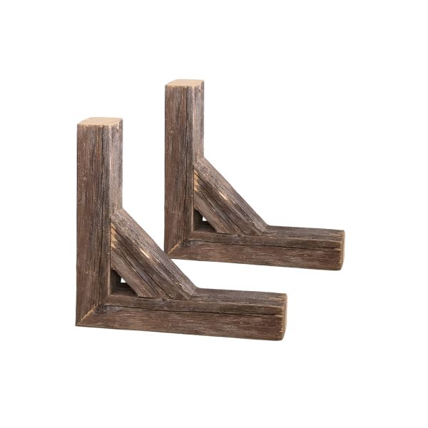 Set Of Two Natural Weathered Gray Corbels - Image 3
