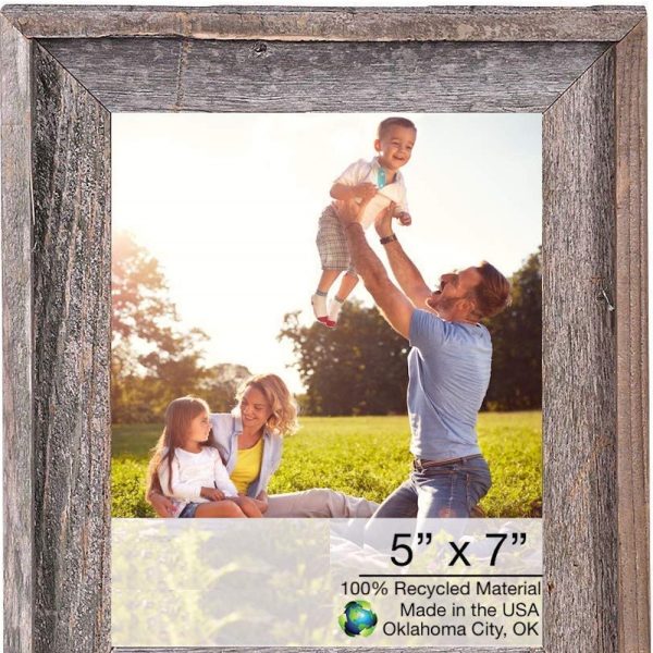 5" X 7" Natural Weathered Gray Picture Frame - Image 3
