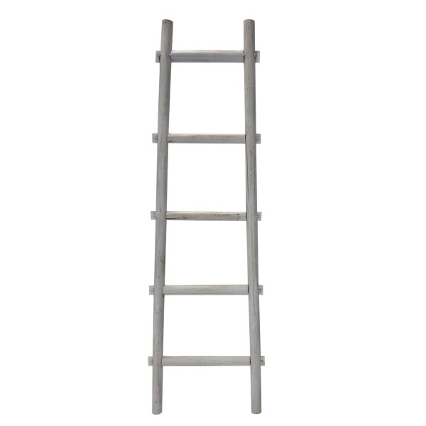 59" X 18" X 2" Grey Decorative Ladder Shelve - Image 2