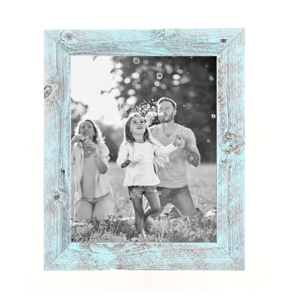 12"X14" Rustic Blue Picture Frame - Image 3