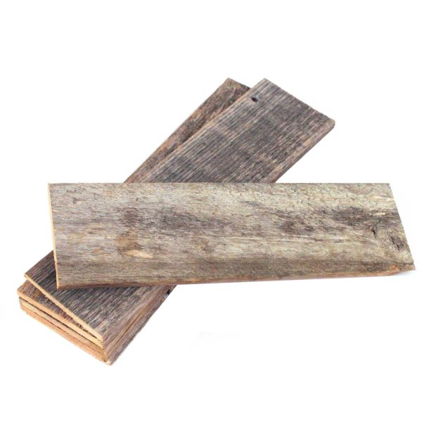 Set of Six 4" X 48" Gray and Brown Wood Planks Wall Decor - Image 3