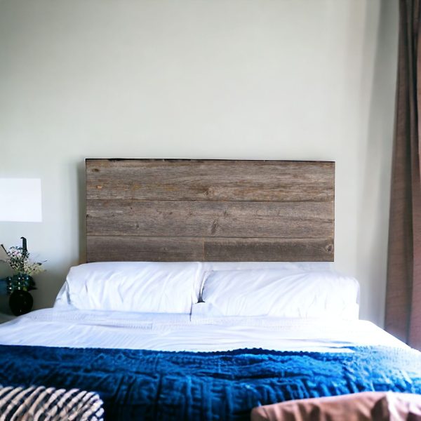 Set of Six 4" X 48" Gray and Brown Wood Planks Wall Decor - Image 2