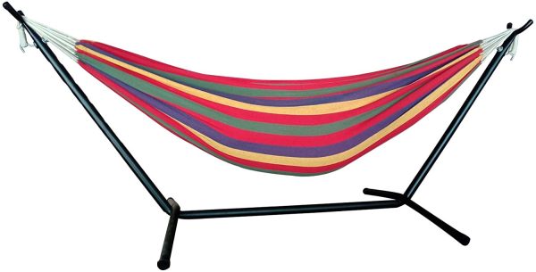 Regatta Stripe Two Person Hammock With Stand - Image 2