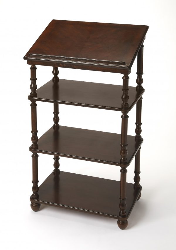 24" Dark Brown Standing Desk - Image 2