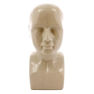 Jumbo White Ceramic Bust Sculpture