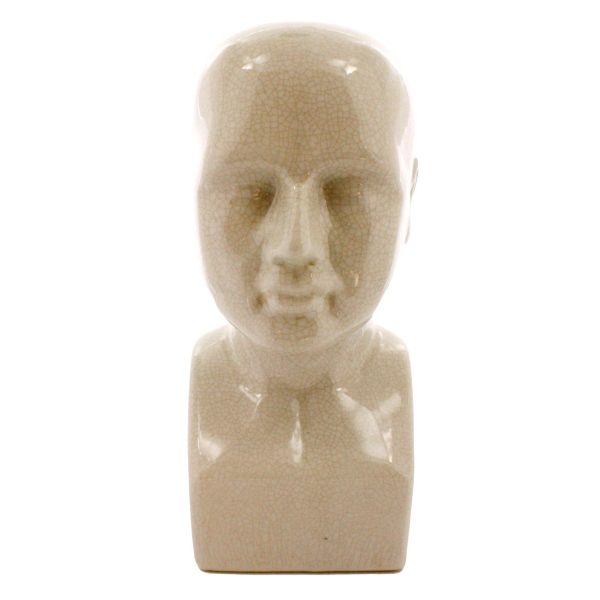 Jumbo White Ceramic Bust Sculpture - Image 2