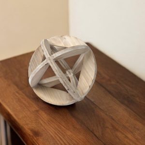 7" Brown Metal Tabletop Sculpture