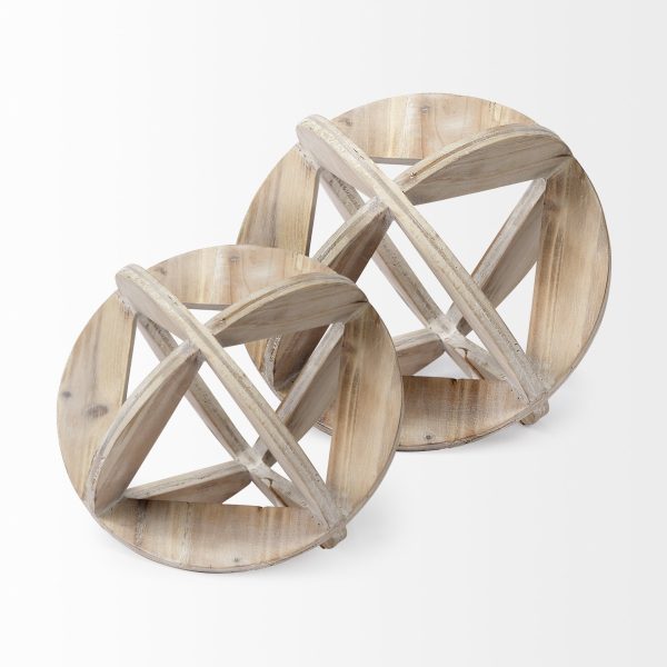 7" Brown Metal Tabletop Sculpture - Image 3