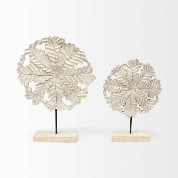 22" White Metal Sculpture - Image 3