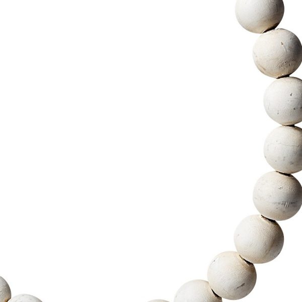16" White and Gold Wood and Metal Modern Abstract Tabletop Sculpture - Image 3