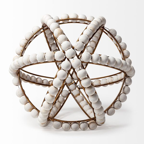 12" White Tabletop Sculpture - Image 3
