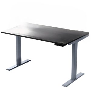 30" Adjustable Black and Gray Stainless Steel Standing Desk