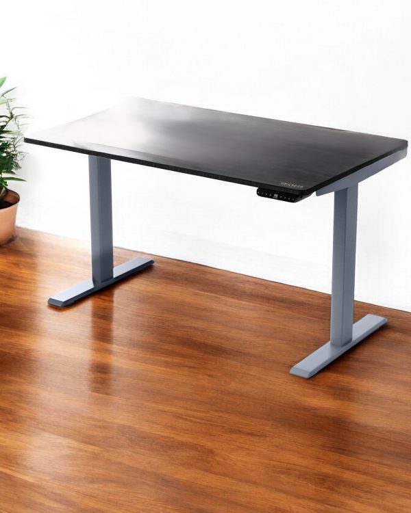 30" Adjustable Black and Gray Stainless Steel Standing Desk - Image 2