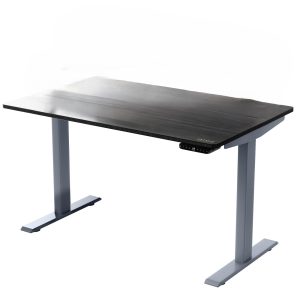 30" Adjustable Black and Gray Stainless Steel Standing Desk