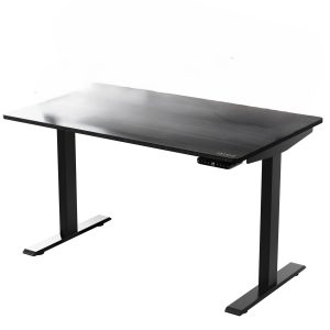 30" Adjustable Black Stainless Steel Computer Desk
