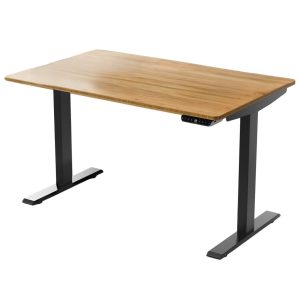 30" Adjustable Brown and Black Standing Desk