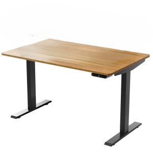 30" Adjustable Brown and Black Standing Desk