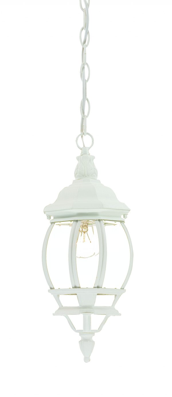 White Glass Globe Hanging Light - Image 3