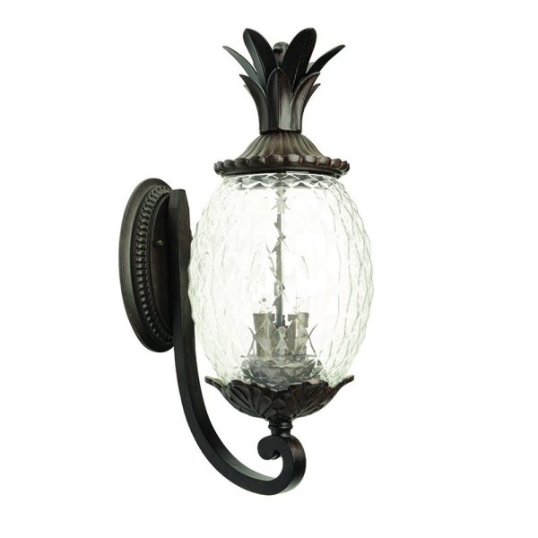Antique Bronze Pineapple Wall Light - Image 3