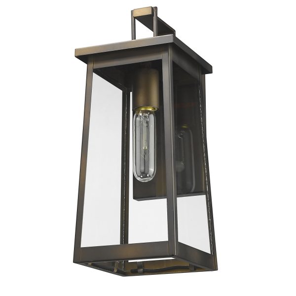 Burnished Bronze Contempo Elongated Outdoor Wall Light - Image 3