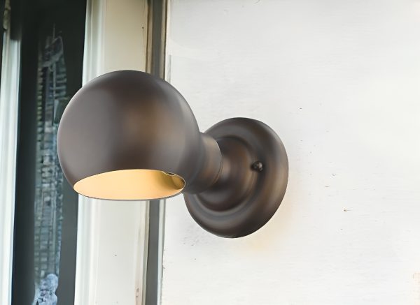 Antique Bronze Rounded Wall Sconce - Image 2