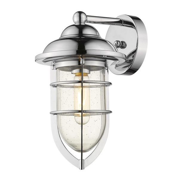 Silver Teardrop Shape Wall Sconce - Image 3
