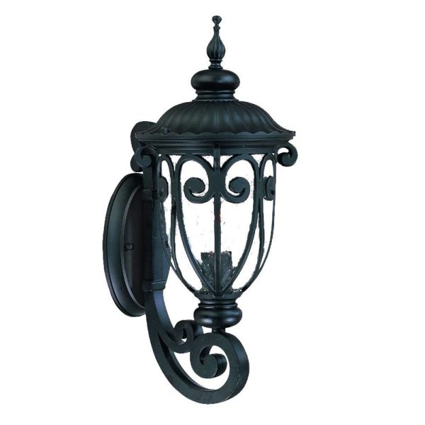 Traditional Matte Black Wall Sconce - Image 3
