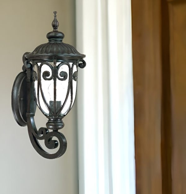 Traditional Dark Brown Wall Sconce - Image 2