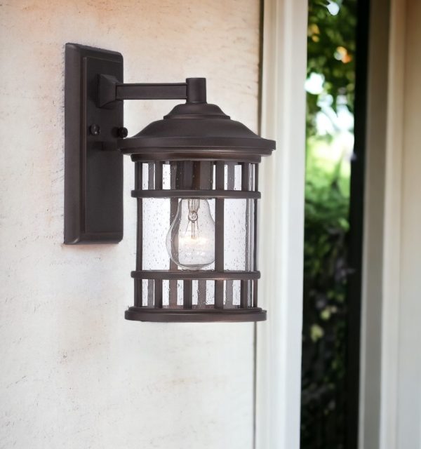 Antique Bronze Canister Wall Light - Image 2