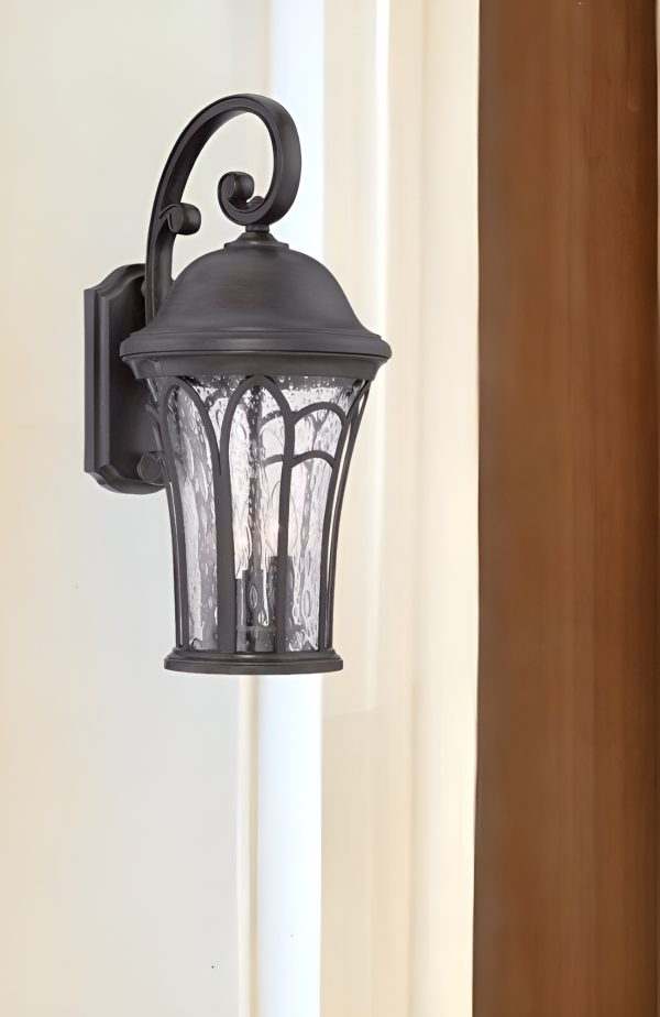 Matte Black Tapered Goblet Wall Light - Image 2