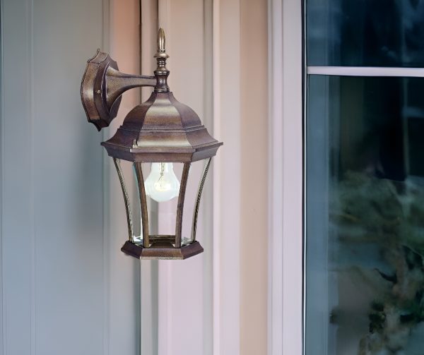 Dark Brown Hanging Carousel Lantern Wall Light - Image 2