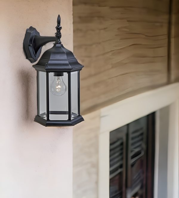 XL White Clear Glass Swing Arm Wall Light - Image 2