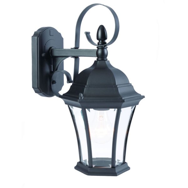Matte Black Swing Arm Hanging Lantern Wall Light - Image 3