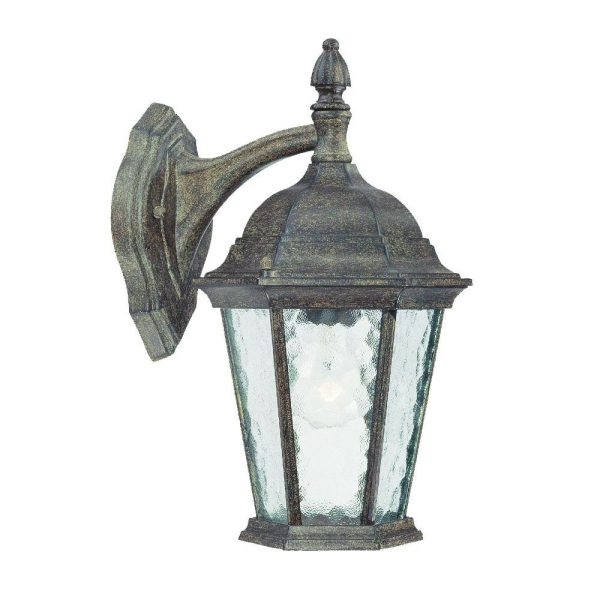 Two Light Brown Hanging Carousel Lantern Wall Light - Image 3