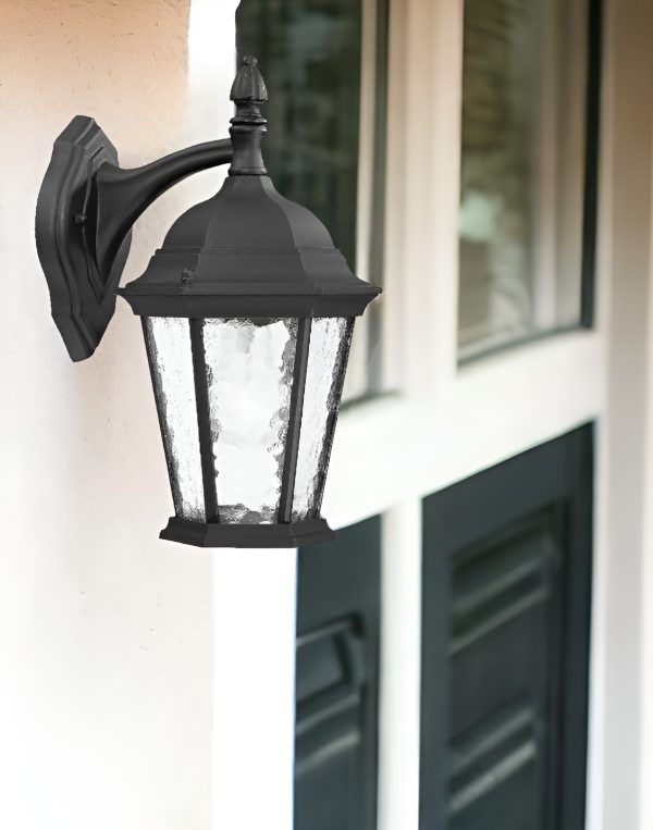 Two Light Matte Black Hanging Carousel Wall Light - Image 2