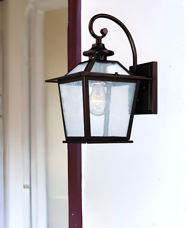 Antique Bronze Terrarium Shape Wall Light - Image 2