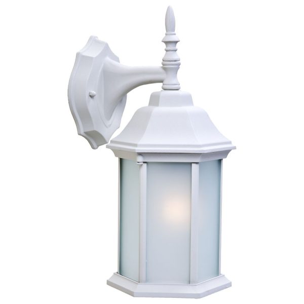 White Frosted Glass Swing Arm Wall Light - Image 3