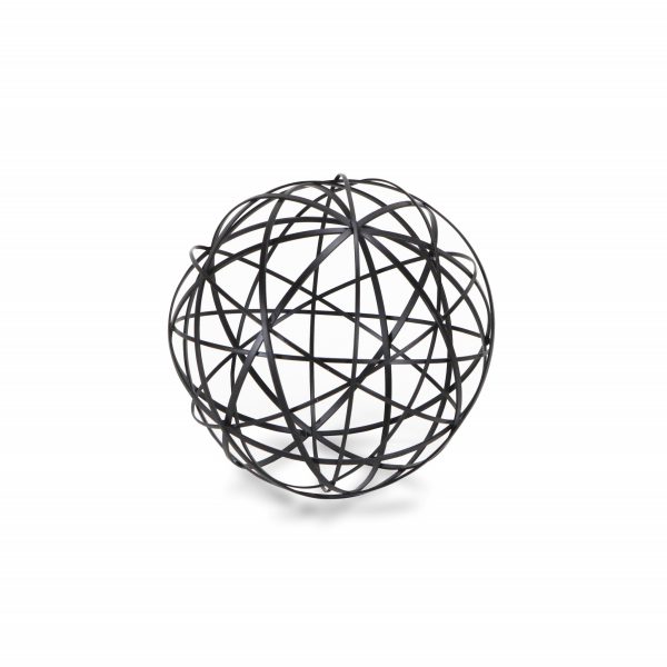 Black Metal Wire Decorative Sculpture - Image 2